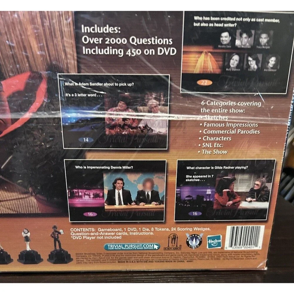 Trivial Pursuit DVD SNL Edition Saturday Night Live Board Game New Sealed 2004